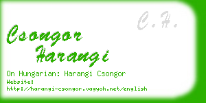 csongor harangi business card